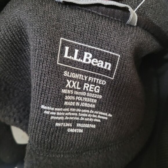 L.L.Bean Mens Slightly Fitted Sweater Fleece Vest XXL Casual Outdoors Hiking TMD - Picture 2 of 9